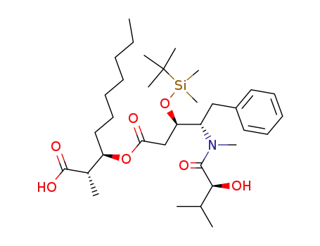 (2S,3R)-3-((3R,4S)-3-tert-butyldimethylsilyloxy-4-(N-((S)-2-hydroxy-3-methylbutanoyl)-N-methylamino)-5-phenylpentanoyloxy)-2-methyldecanoate