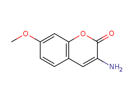 Molecular Structure of 33259-31-3 (2H-1-Benzopyran-2-one, 3-amino-7-methoxy-)