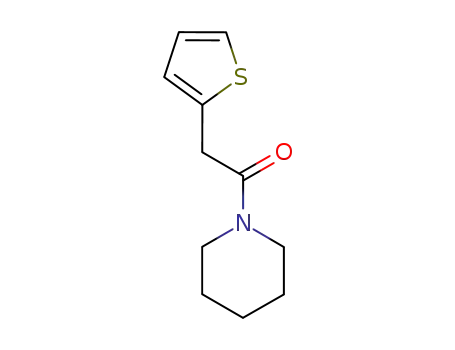 Molecular Structure of 114373-80-7 (1-(piperidin-1-yl)-2-(thiophen-2-yl)ethan-1-one)