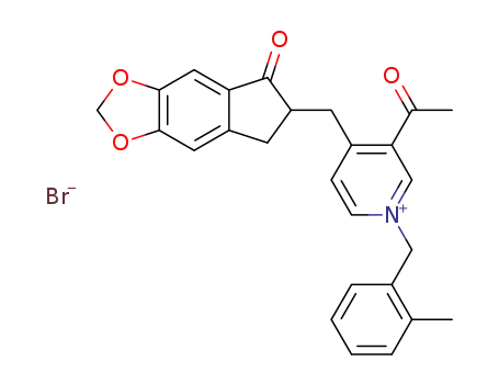 (±)-6-[[3-acetyl-1-(o-tolylmethyl)pyridin-1-ium-4-yl]methyl]-5,6-dihydrocyclopenta[f][1,3]benzodioxol-7-one bromide