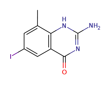 4(1H)-Quinazolinone, 2-amino-6-iodo-8-methyl-