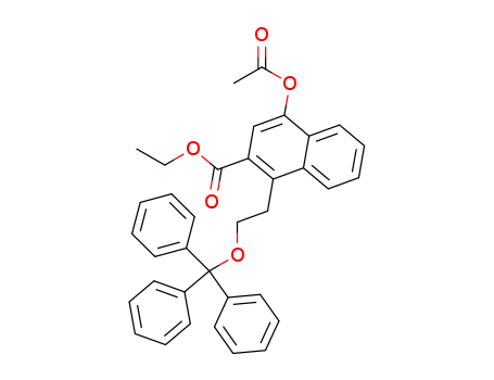 2-(4-acetoxy-2-ethoxycarbonylnaphthalen-1-yl)ethyl triphenylmethyl ether