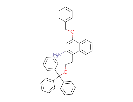 2-(4-benzyloxy-2-aminonaphthalen-1-yl)ethyl triphenylmethyl ether