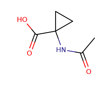 Molecular Structure of 38409-70-0 (Cyclopropanecarboxylic acid, 1-(acetylamino)- (9CI))