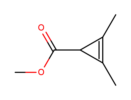 Molecular Structure of 20939-00-8 (2-Cyclopropene-1-carboxylic acid, 2,3-dimethyl-, methyl ester (6CI,8CI,9CI))