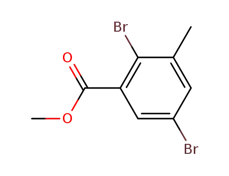 2,5-dibromo-3-methyl benzoic acid methyl ester