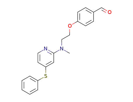 4-[2-[methyl[4-(phenylthio)pyridin-2-yl]amino]ethoxy]benzaldehyde