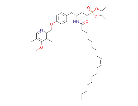 [(R)-4-[4-(4-Methoxy-3,5-dimethyl-pyridin-2-ylmethoxy)-phenyl]-3-((Z)-octadec-9-enoylamino)-butyl]-phosphonic acid diethyl ester