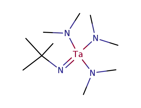 Molecular Structure of 69039-11-8 ((TERT-BUTYLIMINO)TRIS(DIMETHYLAMINO)TANTALUM)