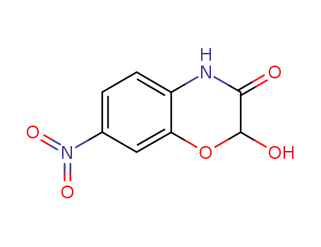 Molecular Structure of 138372-33-5 (2H-1,4-Benzoxazin-3(4H)-one, 2-hydroxy-7-nitro-)
