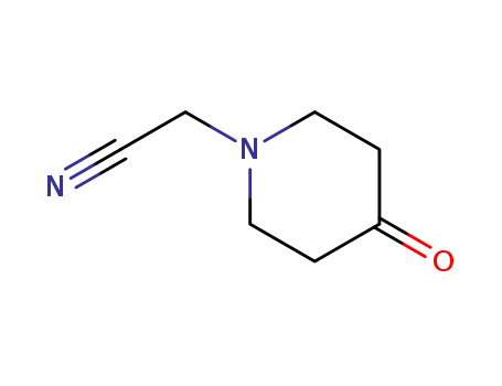 Molecular Structure of 259180-65-9 (1-Piperidineacetonitrile,4-oxo-(9CI))