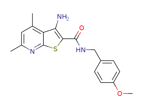 3-Amino-N-(4-methoxybenzyl)-4,6-dimethylthieno[2,3-b]pyridinecarboxamide