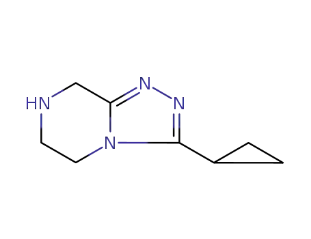 Molecular Structure of 945262-32-8 (3-CYCLOPROPYL-5,6,7,8-TETRAHYDRO-[1,2,4]TRIAZOLO[4,3-A]PYRAZINE)