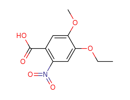Molecular Structure of 103095-48-3 (4-ETHOXY-5-METHOXY-2-NITROBENZOIC ACID)