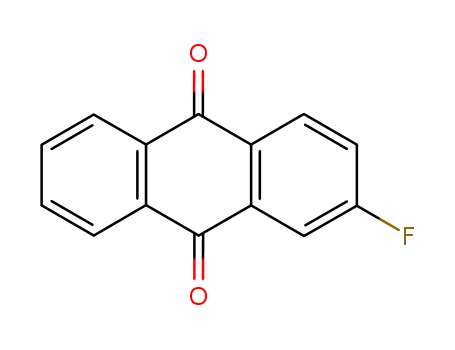 Molecular Structure of 572-84-9 (2-Fluoroanthraquinone)