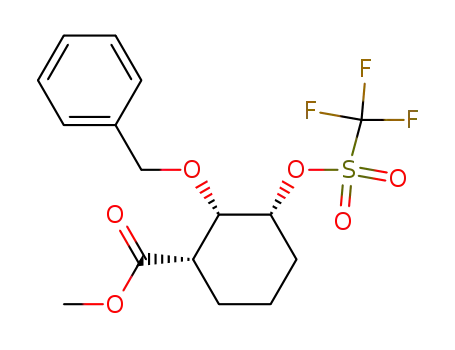 (1S,2S,3R)-2-Benzyloxy-3-trifluoromethanesulfonyloxy-cyclohexanecarboxylic acid methyl ester