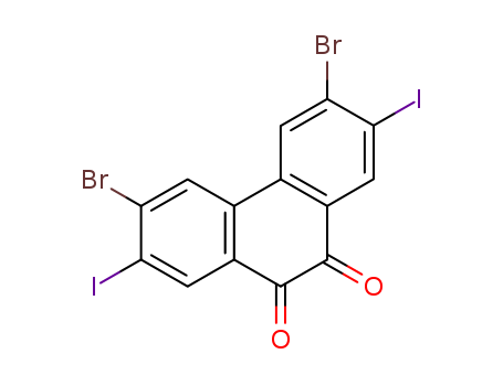3,6-Dibromo-2,7-diiodophenanthrene-9,10-dione