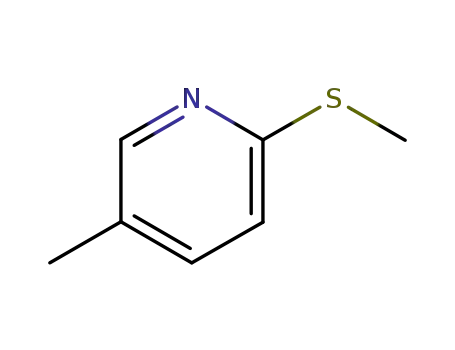 Molecular Structure of 51933-75-6 (5-Methyl-2-(methylthio)pyridine)