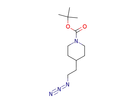 Molecular Structure of 146093-45-0 (1-Piperidinecarboxylic acid, 4-(2-azidoethyl)-, 1,1-dimethylethyl ester)
