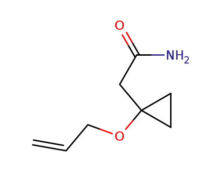 Molecular Structure of 540133-81-1 (Cyclopropaneacetamide, 1-(2-propenyloxy)- (9CI))