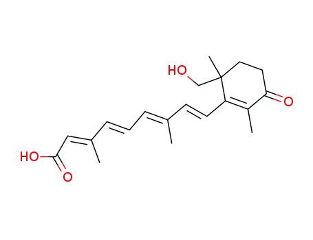 rac-(2E,4E,6E,8E)-3,7-dimethyl-9-<2,6-dimethyl-6-(hydroxymethyl)-3-oxo-1-cyclohexen-1-yl>-2,4,6,8-nonatetraenoic acid