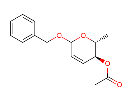 benzyl 4-O-acetyl-6-deoxy-2,3-dideoxy-α/β-D-erythro-hex-2-enopyranoside