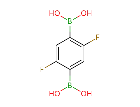 Molecular Structure of 1256358-83-4 (2,5-Difluoro-1,4-phenylenediboronic acid)