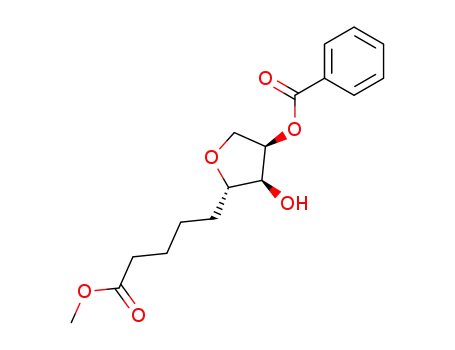 Benzoic acid (3R,4S,5S)-4-hydroxy-5-(4-methoxycarbonyl-butyl)-tetrahydro-furan-3-yl ester