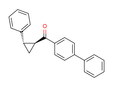 Molecular Structure of 64600-18-6 (Methanone, [1,1'-biphenyl]-4-yl(2-phenylcyclopropyl)-, trans-)