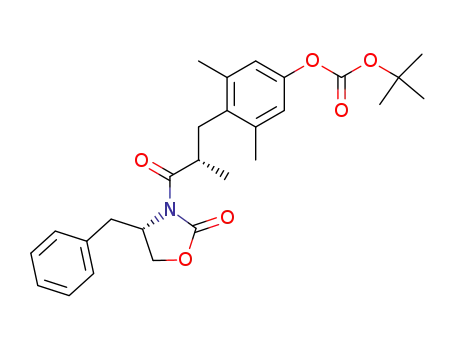 (2S)-1-[(4S)-4-Benzyl-2-oxo-1,3-oxazolan-3-yl]-3-(4-tert-butoxycarbonyloxy-2,6-dimethylphenyl)-2-methylpropan-1-one