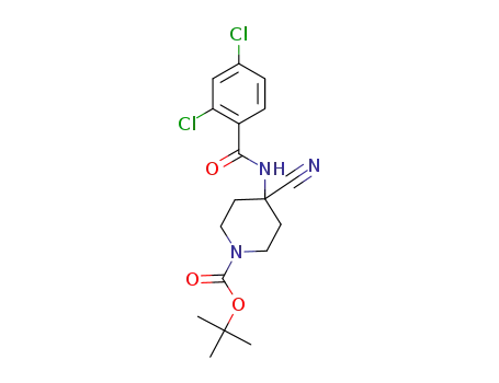 tert-butyl 4-cyano-4-(2,4-dichlorobenzamido)piperidine-1-carboxylate