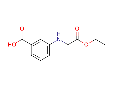 Molecular Structure of 23218-94-2 (3-[(2-ETHOXY-2-OXOETHYL)AMINO]BENZOIC ACID)