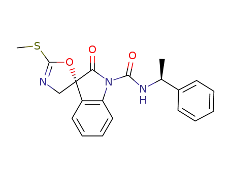 (+)-N<sub>1</sub>-[(1S)-1-phenylethyl]-1-[(3R)-2'-(methylsulfanyl)spiro{indoline-3,5'-[4',5']dihydrooxazol}-2-one]carboxamide