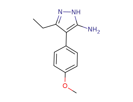 5-ETHYL-4-(4-METHOXY-PHENYL)-2H-PYRAZOL-3-YLAMINE