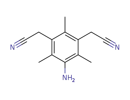 Molecular Structure of 250650-99-8 ((3-amino-5-cyanomethyl-2,4,6-trimethyl-phenyl)-acetonitrile)