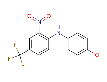 Molecular Structure of 849-58-1 (N-(4-methoxyphenyl)-2-nitro-4-(trifluoromethyl)aniline)