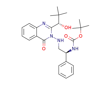 {(S)-2-[2-((S)-1-Hydroxy-2,2-dimethyl-propyl)-4-oxo-4H-quinazolin-3-ylamino]-1-phenyl-ethyl}-carbamic acid tert-butyl ester