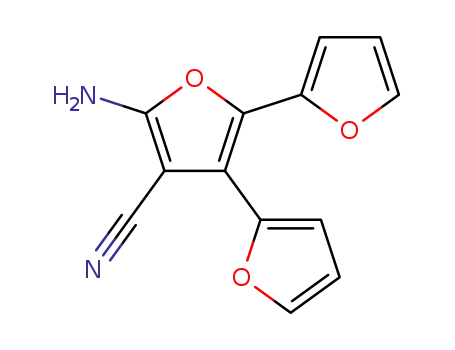 Molecular Structure of 24386-17-2 (2-AMINO-3-CYANO-4,5-DI(FUR-2-YL)FURAN)