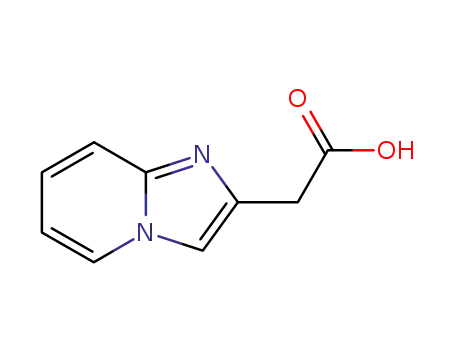 Molecular Structure of 19741-30-1 (2-(1,7-diazabicyclo[4.3.0]nona-2,4,6,8-tetraen-8-yl)acetic acid)