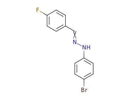 Benzaldehyde,4-fluoro-, 2-(4-bromophenyl)hydrazone