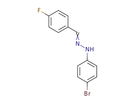 Molecular Structure of 27246-88-4 ((2E)-1-(4-bromophenyl)-2-(4-fluorobenzylidene)hydrazine)