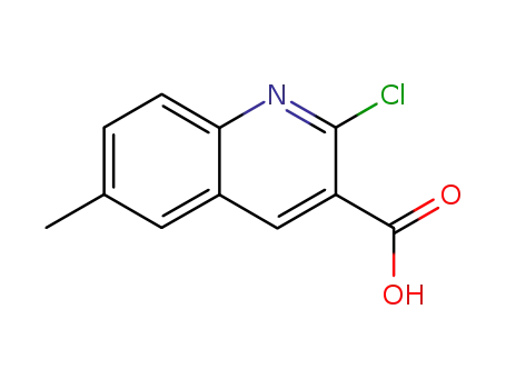 Molecular Structure of 123638-00-6 (2-CHLORO-6-METHYL-QUINOLINE-3-CARBOXYLIC ACID)