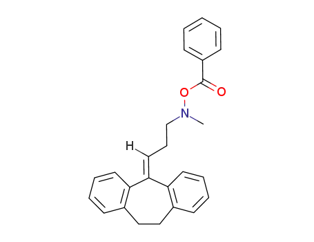 Molecular Structure of 5253-86-1 (O-benzoyl-N-(3-(10,11-dihydro-5H-dibenzo[a,d][7]annulen-5-ylidene)propyl)-N-methylhydroxylamine)