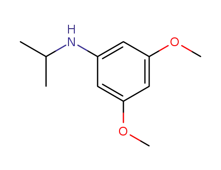 Molecular Structure of 108103-33-9 (N-isopropyl-3,5-dimethoxyaniline)