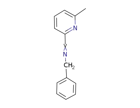 Molecular Structure of 105945-19-5 (Benzenemethanamine, N-[(6-methyl-2-pyridinyl)methylene]-)