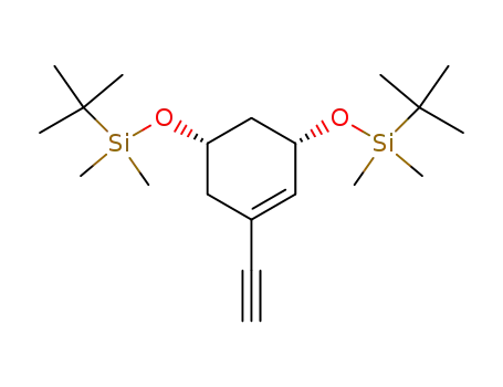 Molecular Structure of 301153-88-8 ((3S,5S)-3,5-di[(tert-butyldimethylsilyl)oxy]-1-ethynylcyclohex-1-ene)