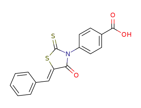 4-[(5Z)-5-BENZYLIDENE-4-OXO-2-THIOXO-1,3-THIAZOLIDIN-3-YL]BENZOIC ACID