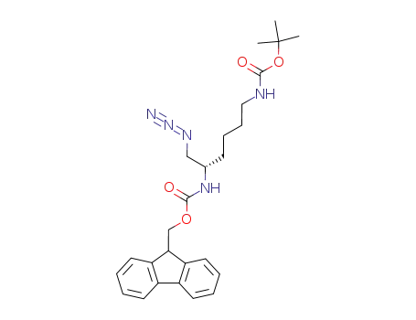 Carbamic acid,
[(5S)-6-azido-5-[[(9H-fluoren-9-ylmethoxy)carbonyl]amino]hexyl]-,
1,1-dimethylethyl ester