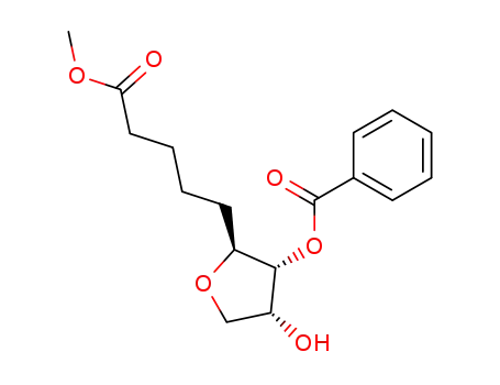 Benzoic acid (2S,3R,4R)-4-hydroxy-2-(4-methoxycarbonyl-butyl)-tetrahydro-furan-3-yl ester
