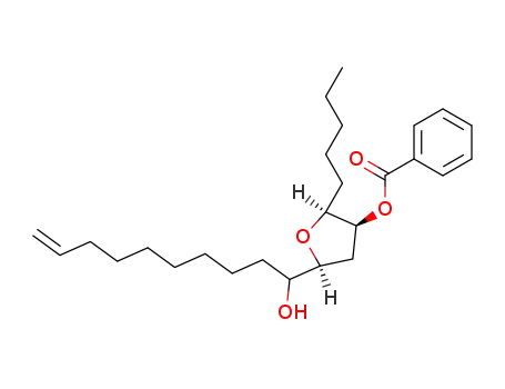 Molecular Structure of 391232-90-9 (2-Furanmethanol, 4-(benzoyloxy)tetrahydro-a-8-nonenyl-5-pentyl-,
(2S,4S,5S)-)